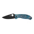 Spyderco TENACIOUS BLUE TI D2 BLACK BLADE PLAIN C122TIBLBKD2P