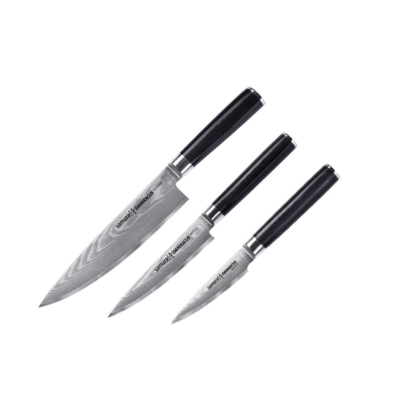 Samura DAMASCUS SET 3 PZ (CUOCO-FILETTARE-SPELUCCHINO) SD-0230