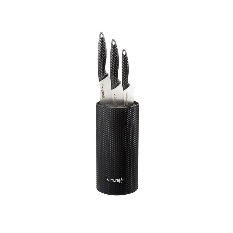 Samura GOLF KNIFE BLOCK + SET 3 PZ (CUOCO-FILETTARE-SPELUCCHINO) SG-04