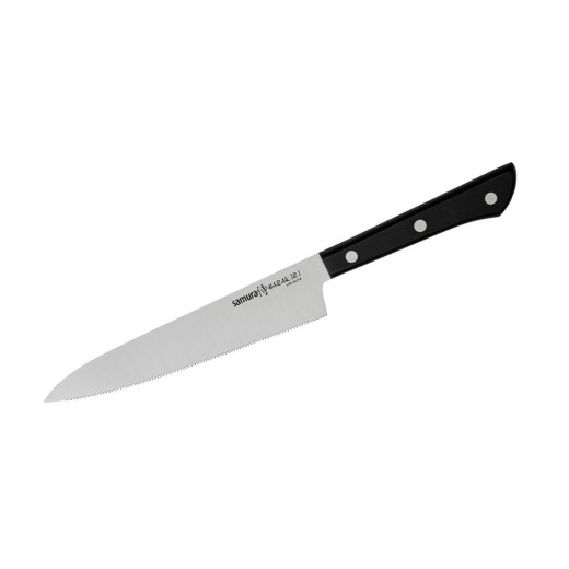 Samura HARAKIRI FILETTARE (Utility knife Serrated) CM.15 Black SHR-0024B