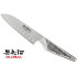 Santoku global con lama alveolata