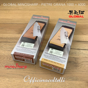 Set di pietre per affilare giapponesi Minosharp 460 461