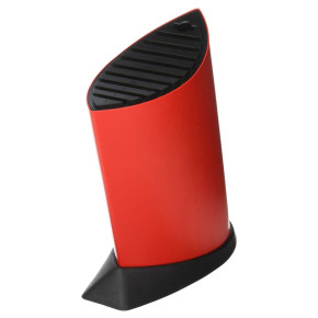 Ceppo rosso in acciaio per coltelli da Chef