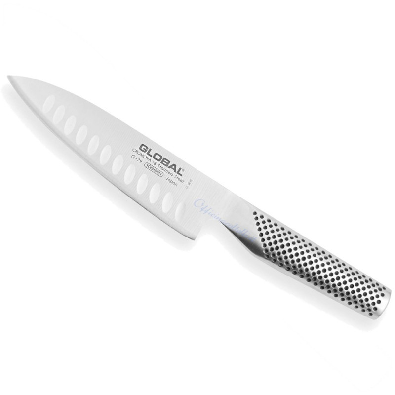 Coltello da cucina global lama alveolata
