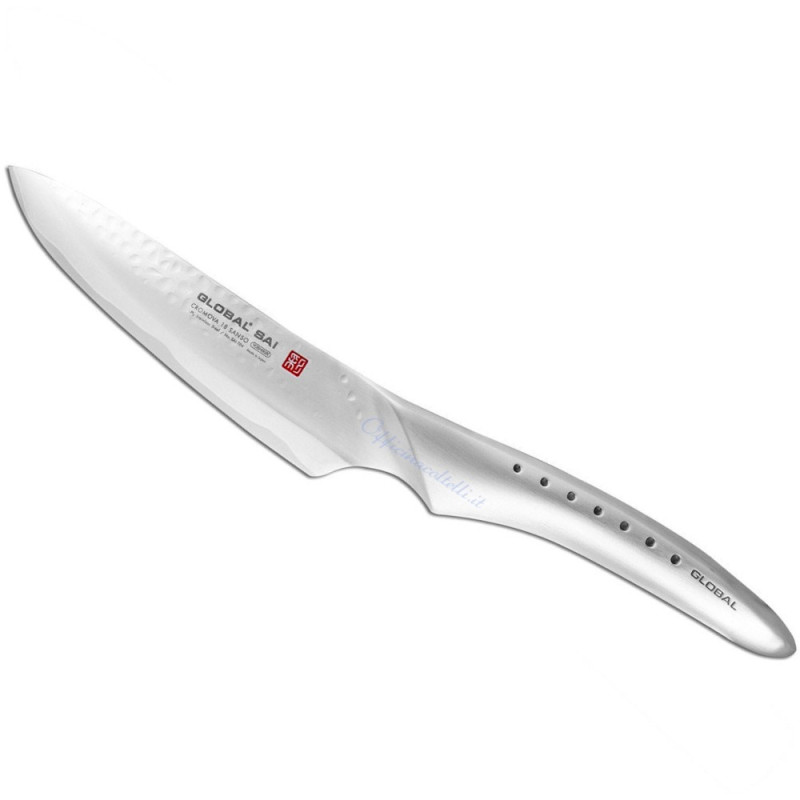 Coltello bistecca martellato Global Sai