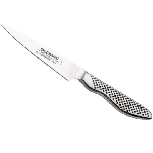 Coltello multiuso Global GS108/SE con lama zigrinata