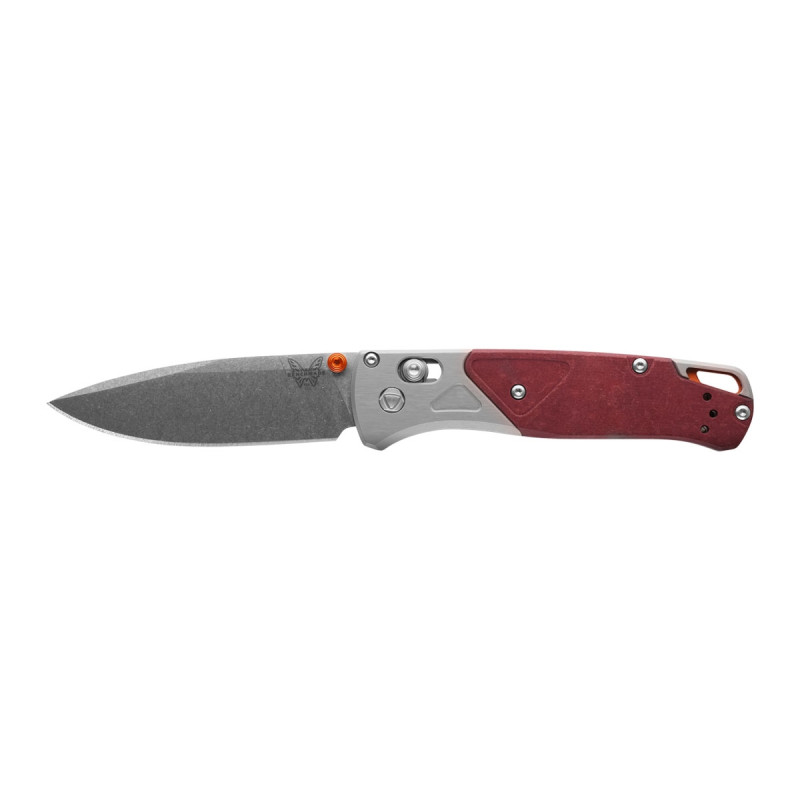 Benchmade BUGOUT 535-09 GRAY ALUMINIUM / REDSTONE RICHLITE