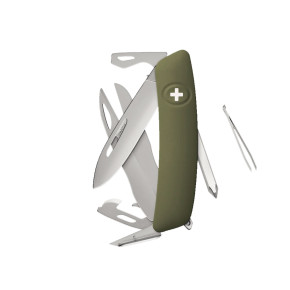 Swiza D08R AM SCISSORS Olive (KNR.0126.1050)