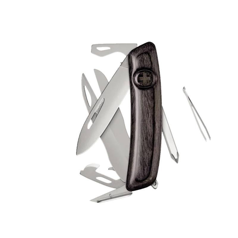 Swiza D08R AM SCISSORS Laminate Black (KNR.0126.6510)