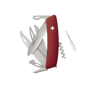 Swiza D09R AM SAW & SCISSORS Red (KNR.0136.1900)
