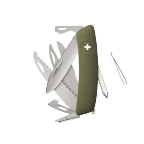 Swiza D10R AM SAW & SCISSORS Olive (KNR.0146.1050)