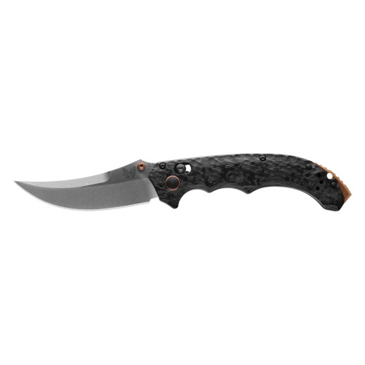 Benchmade MINI BEDLAM 865-02 MARBLED CARBON FIBER PLAIN