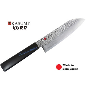 Coltello giapponese santoku martellato