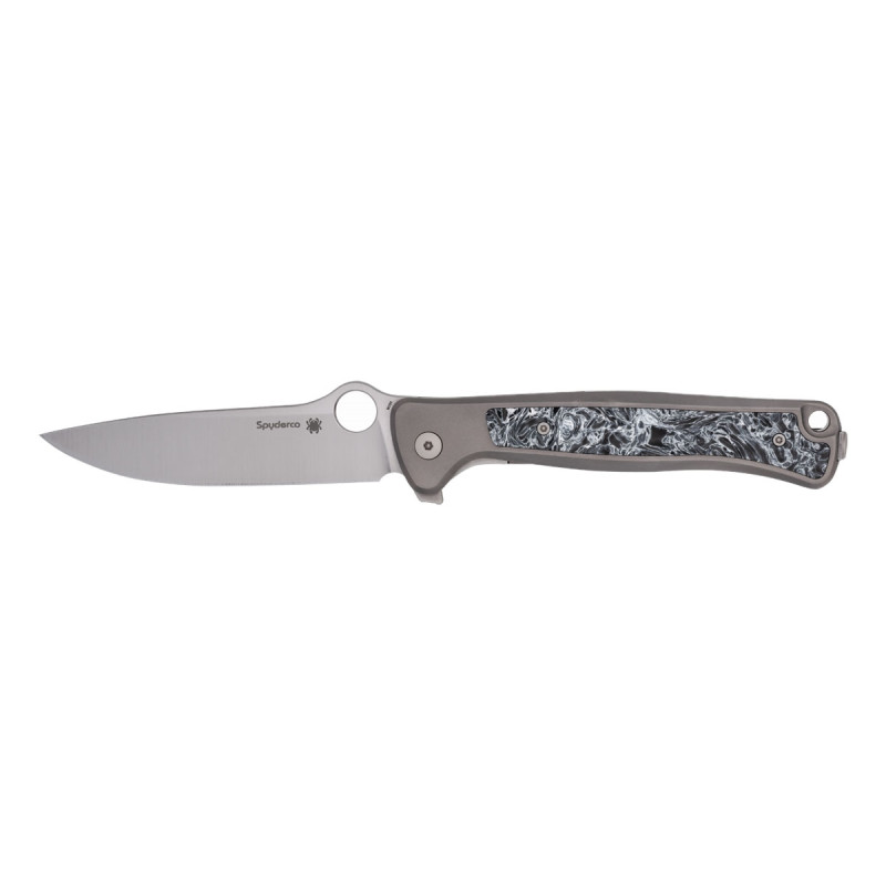 Spyderco SLYM TITANIUM M390 PLAIN C271TIP