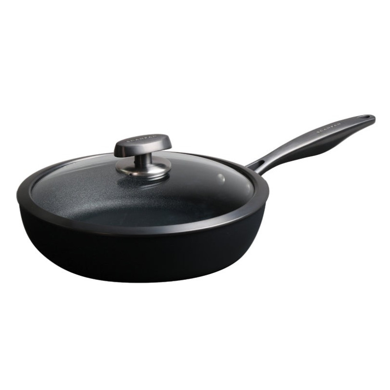 Scanpan - PADELLA ALTA CON COPERCHIO IN VETRO "PRO SB+ INDUCTION" CM Ø28/L 2,4
