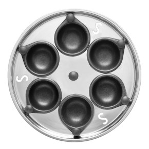 Scanpan - INSERTO PER UOVA IN CAMICIA TECHNIQ CON 6 COPPETTE ESTRAIBILI CM Ø27