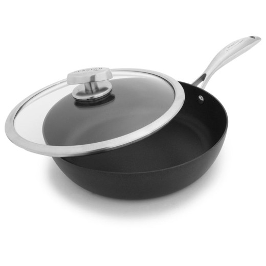 Scanpan - PADELLA ALTA "PRO IQ" CON COPERCHIO IN VETRO CM Ø26X11,3