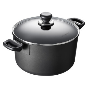 Scanpan - PENTOLA ALTA CON COPERCHIO IN VETRO "CLASSIC INDUCTION" CMØ26(19,7)X15,3/L 6