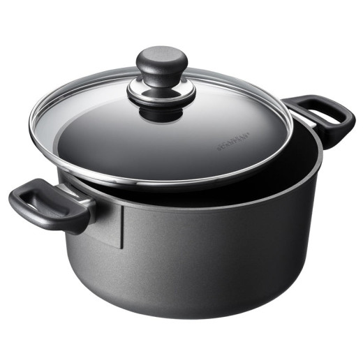 Scanpan - PENTOLA ALTA CON COPERCHIO IN VETRO "CLASSIC INDUCTION" CM Ø24(18,2)X13,3