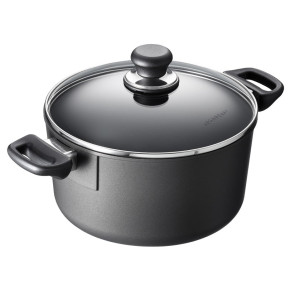 Scanpan - PENTOLA ALTA CON COPERCHIO IN VETRO "CLASSIC INDUCTION" CM Ø24(18,2)X13,3