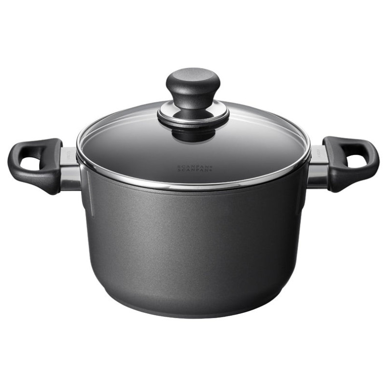Scanpan - PENTOLA ALTA CON COPERCHIO IN VETRO "CLASSIC INDUCTION" CM Ø20(16,4)X13,1