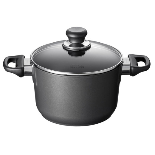 Scanpan - PENTOLA ALTA CON COPERCHIO IN VETRO "CLASSIC INDUCTION" CM Ø20(16,4)X13,1