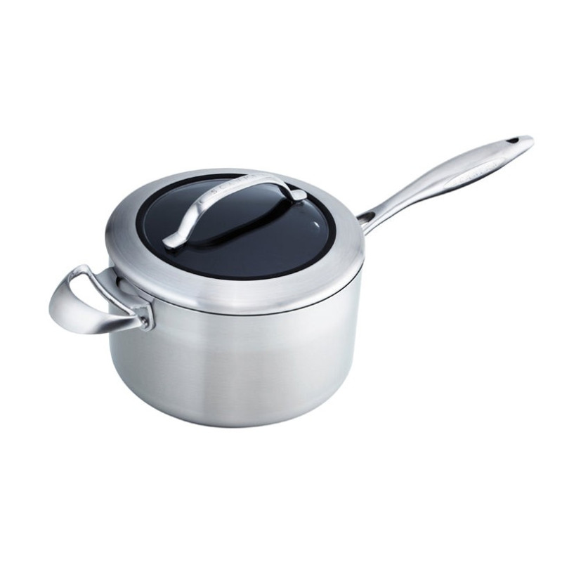 Scanpan - CASSERUOLA "CTX" CON MANICO E COPERCHIO IN VETRO CM Ø20X15/L 3,5