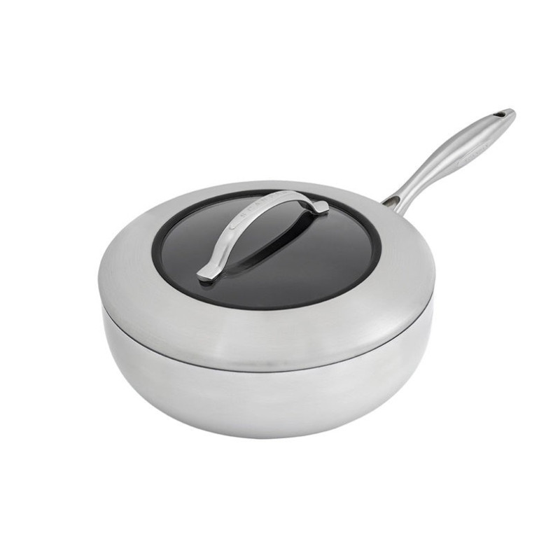 Scanpan - PADELLA FONDA "CTX" CON COPERCHIO IN VETRO CM Ø26(18,3)/L3,7
