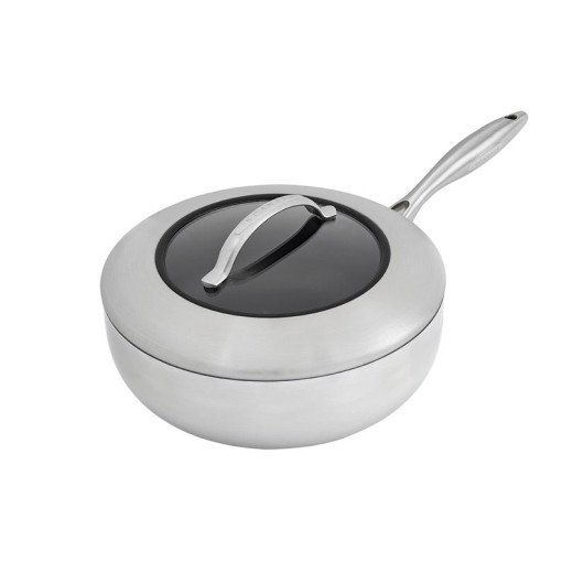 Scanpan - PADELLA FONDA "CTX" CON COPERCHIO IN VETRO CM Ø26(18,3)/L3,7