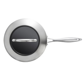 Scanpan - PADELLA FONDA "CTX" CON COPERCHIO IN VETRO CM Ø26(18,3)/L3,7
