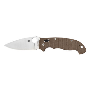 Spyderco MANIX 2 XL BROWN CANVAS MICARTA CPM CRUWEAR C95MPCW2