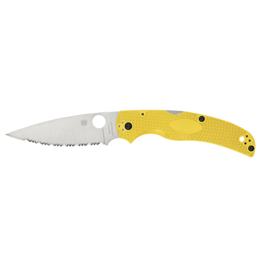 Spyderco NATIVE CHIEF SALT YELLOW SERRATED MAGNACUT C244SYL