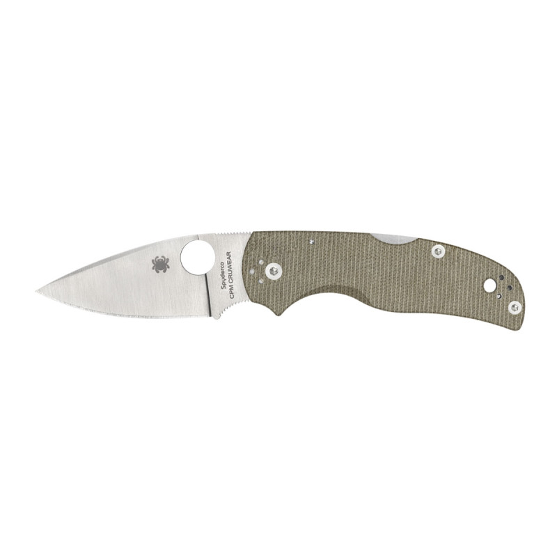 Spyderco NATIVE 5 BROWN CANVAS MICARTA CPM CRUWEAR C41MPCW5