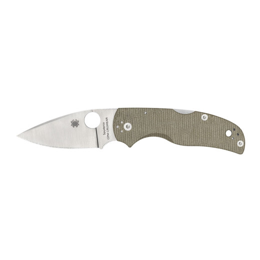 Spyderco NATIVE 5 BROWN CANVAS MICARTA CPM CRUWEAR C41MPCW5