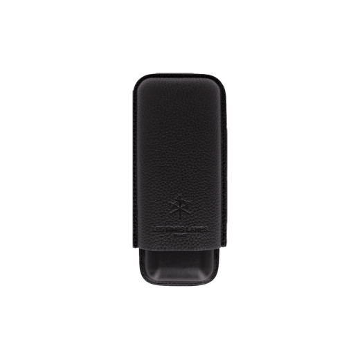 Les Fines Lames CIGAR CASE DUO BLACK PEBBLE
