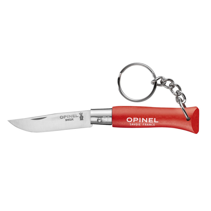 Opinel TRADIZIONE N°04 INOX PORTACHIAVE "ROUGE" (002055)