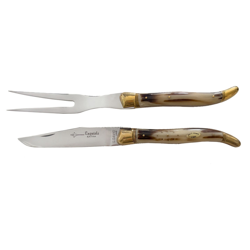 G.David SET 2 PZ ROAST SERVICE F/HORN HANDLE