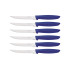 Tramontina PLENUS SET 6 PZ CARNE DENTATO (Meat Knife serr) CM.12 23498/154 Blue