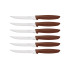 Tramontina PLENUS SET 6 PZ CARNE DENTATO (Meat Knife serr) CM.12 23498/454 Brown