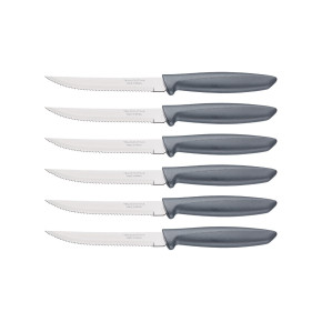 Tramontina PLENUS SET 6 PZ CARNE DENTATO (Meat Knife serr) CM.12 23498/654 Grey