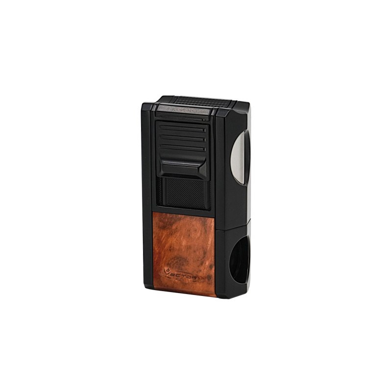 Vector ACCENDISIGARI THOR SINGLE W/ ROTATING V-CUTTER 10 Mahogany Marble Matte