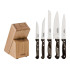 Tramontina POLYWOOD SET COLTELLI CUCINA C/CEPPO 6 PZ 21199/983 Brown