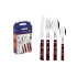 Tramontina POLYWOOD FSC SET POSATE CARNE/BBQ 24 PZ 21199/705 Red