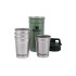 Stanley ADVENTURE NESTING SHOT GLASS SET 5 pz Hammertone Green