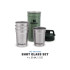 Stanley ADVENTURE NESTING SHOT GLASS SET 5 pz Hammertone Green