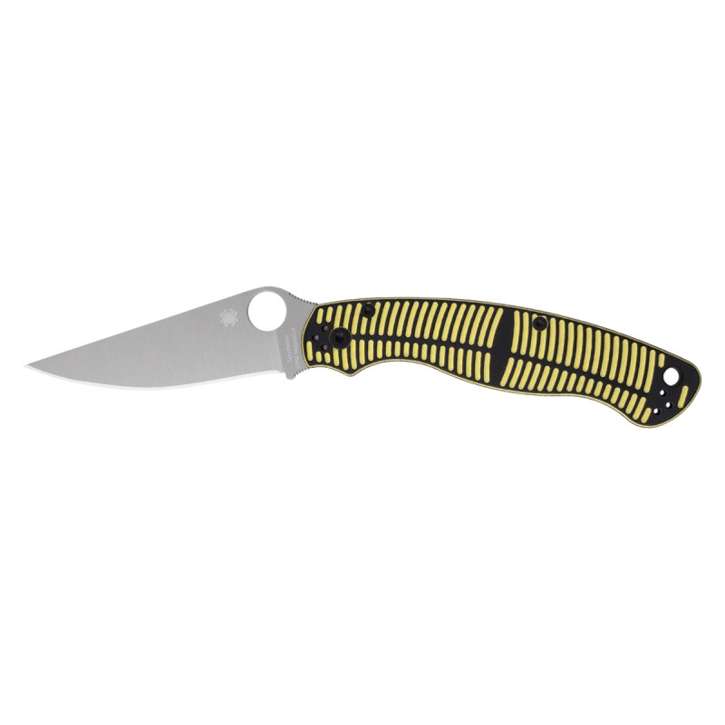 Spyderco MILITARY 2 SALT G-10 BLACK/YELLOW MAGNACUT PLAIN C36GBKYLMCP2