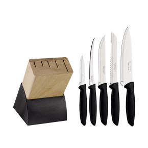 Tramontina PLENUS SET COLTELLI CUCINA C/CEPPO 6 PZ 23498/072