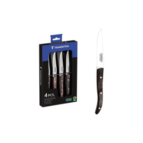 Tramontina POLYWOOD FSC SET CARNE/BBQ 4 PZ 29899/815 Brown