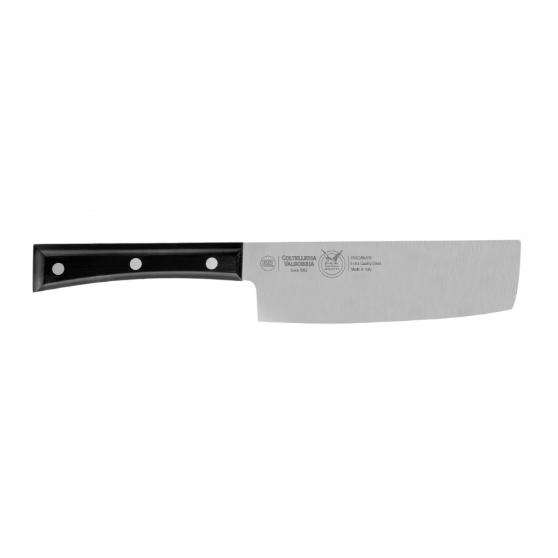 Valgobbia coltello Nakiri Cm 16 PAPERSTONE Nero serie 3000