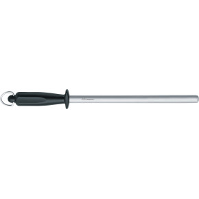 DUE CIGNI ACCIAINO OVALE 28 cm  - DIAMANTATO - ACCIAIO CARBONIO- MANICO POLIPROPILENE